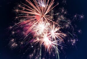 low angle photo of fireworks